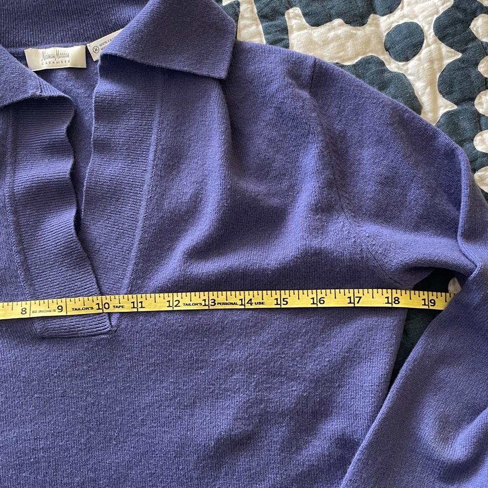 [Neiman Marcus] 100% Cashmere Collection Sweater - Picture 5 of 8